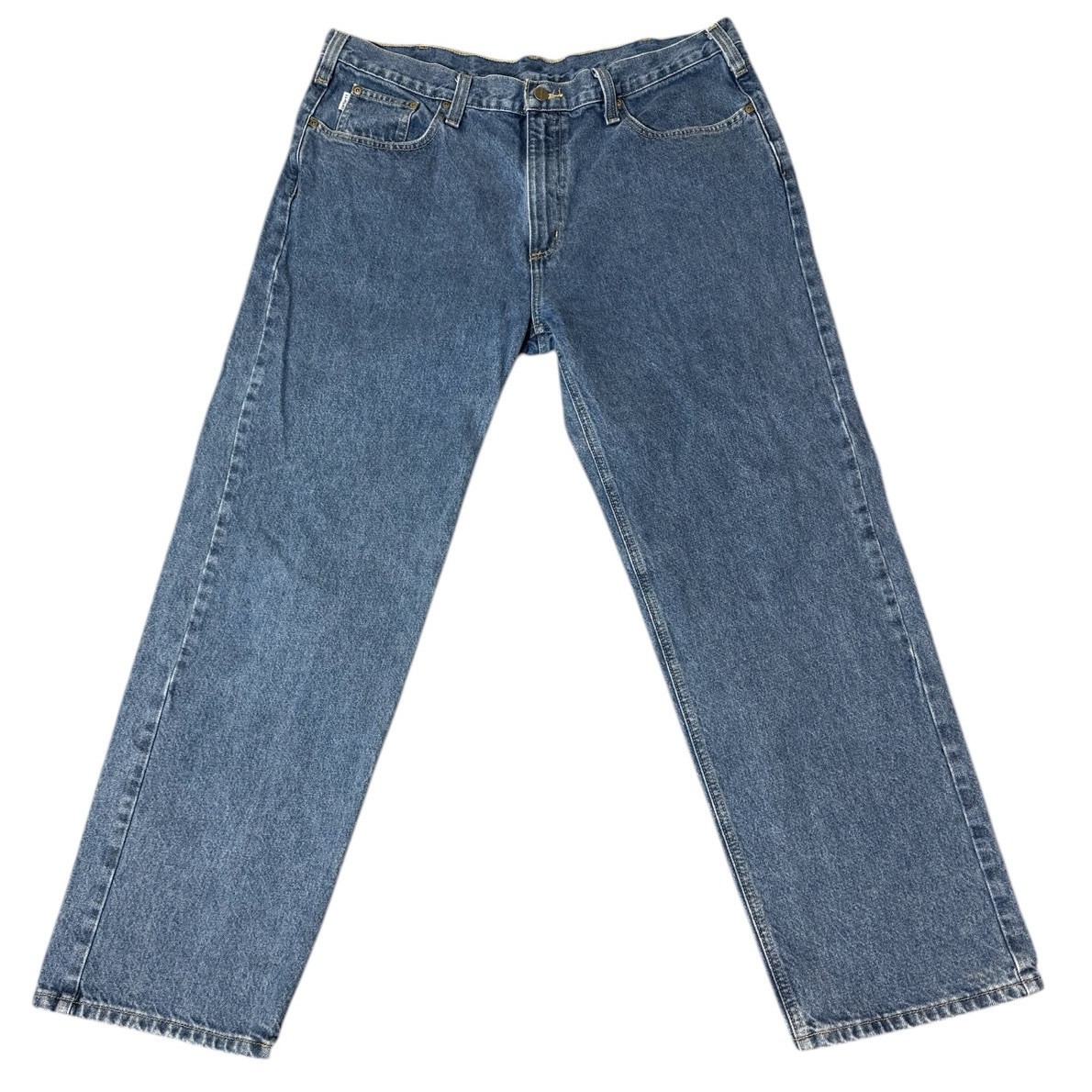 Carhartt Jeans Men's Sz 40x32 Relaxed Fit Blue Denim Work Pants Straight Leg